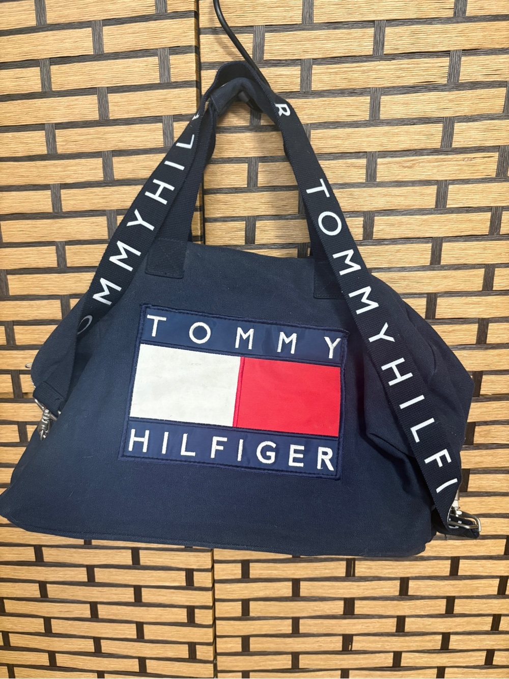 Tommy Hilfiger navy duffle bag